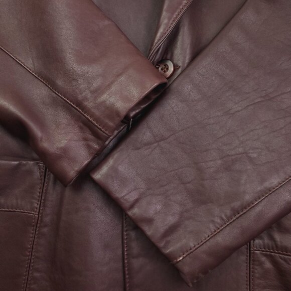 Georgetown Leather Design Remy Vintage Jacket Blazer Soft Supple Men's 46L - Picture 12 of 16